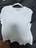 優(yōu)衣庫女裝圓領(lǐng)短T恤/短袖26春夏新款483455 00 白色 XL /165/92A 曬單實(shí)拍圖