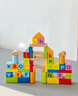 Hape【歐盟品質(zhì)】木質(zhì)積木大顆粒防吞咽數字啟蒙益智玩具兒童禮物 80粒桶裝字母數字積木  1-3Y E8402 曬單實(shí)拍圖