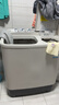 美的（Midea）半自動(dòng)雙桶洗衣機8公斤洗5.5kg脫水雙缸波輪老人簡(jiǎn)易操作品質(zhì)電機小巧不占地租房宿舍必備以舊換新 MP8DS136 雙缸 8kg 曬單實(shí)拍圖