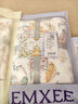 嫚熙（EMXEE）嬰兒紗布浴巾純棉寶寶新生兒童大尺寸浴巾 綺幻花信 110×110cm 曬單實(shí)拍圖