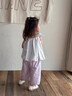 班喜迪女童套裝夏裝2026新款洋氣時(shí)髦兒童吊帶上衣薄款褲子寶寶童裝夏季 紫色 100 曬單實(shí)拍圖