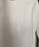 都市麗人【100%棉】t恤女長(cháng)袖正肩純棉上衣顯瘦內搭圓領(lǐng)打底衫女 白色 L 曬單實(shí)拍圖