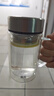 富光雙層玻璃杯支持團購定制泡茶杯辦公杯帶把 大容量男女水杯子580ML 曬單實(shí)拍圖