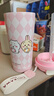 三麗鷗（SANRIO）吉伊卡哇雙飲咖啡保溫杯陶瓷內膽不銹鋼帶吸管女士生日禮物500ml 曬單實(shí)拍圖