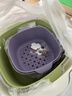 品喻雙層多巴胺瀝水籃家用可愛(ài)水果籃子清洗濾水二合一加厚果盤(pán)洗菜籃 曬單實(shí)拍圖