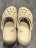 CROCS卡駱馳貝雅云彩洞洞鞋戶(hù)外老爹鞋沙灘女休閑鞋|208186 冬日白-11S 36 /37(230mm) 曬單實(shí)拍圖