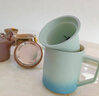 叁旬（sanxun） 知行陶瓷泡茶馬克杯帶蓋過(guò)濾水杯女男辦公室茶水分離杯子定制 知行馬克杯【湖蘭釉】 曬單實(shí)拍圖