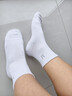 夢(mèng)特嬌襪子男士春夏季100%純棉7A抗菌防臭艾草精油襪休閑透氣運動(dòng)中筒襪 曬單實(shí)拍圖