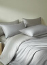 MIDO HOUSE銘都60支純棉四件套全棉床上用品A類(lèi)貢緞高端輕奢高級感床單被套200x230cm薄暮灰 曬單實(shí)拍圖