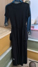 秋水伊人T恤拼接a字連衣裙2026夏季新款工裝風(fēng)顯瘦黑色長(cháng)裙 黑色 M 曬單實(shí)拍圖