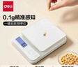 得力（deli）電子秤廚房家用烘焙克秤小型高精度克數稱(chēng)重食物秤 TE910 曬單實(shí)拍圖