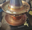 炊老爺紫銅火鍋爐銅鍋老北京純銅火鍋老式木炭涮肉鴛鴦鍋暖土碳專(zhuān)用鍋具 特厚清湯鍋（8人以下使用） 34cm 曬單實(shí)拍圖
