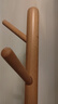 穩納 衣帽架 衣架落地 實(shí)木掛衣架 陽(yáng)臺臥室衣服架  原木色三腳款3176 曬單實(shí)拍圖