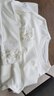 錦彩灣新中式國風(fēng)打底衫配馬甲內搭白t恤女裝圓領(lǐng)刺繡打底小衫長(cháng)袖改良 白色 S 曬單實(shí)拍圖