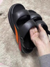 啄木鳥(niǎo)運動(dòng)拖鞋男夏季外穿2026新款戶(hù)外沙灘鞋防滑防臭eva踩屎感涼鞋男 沉穩黑 42-43 【適合41-42碼】 曬單實(shí)拍圖