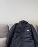 adidas拒水加絨內膽三合一連帽外套男女秋冬阿迪達斯官方輕運動(dòng)   黑色   XL 曬單實(shí)拍圖