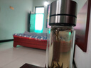名銳（MINGRUI）一鍵開(kāi)蓋水杯男士茶杯雙層玻璃泡茶杯子防爆耐高溫全鋼蓋便攜車(chē)載 450ML【升級全鋼蓋+一鍵速開(kāi)+獨立茶倉】 曬單實(shí)拍圖