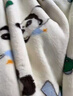 babycare嬰兒毛毯抑菌絨毯雙層兒童幼兒園被咘咘熊貓白 110*140 曬單實(shí)拍圖
