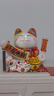 吉貓堂招財貓擺件開(kāi)業(yè)大號自動(dòng)搖手店鋪前臺家居客廳裝飾發(fā)財貓送禮禮品 銷(xiāo)量明星【八方來(lái)財】28*20*24 【禮盒+坐墊+圍脖】電池插電兩用 曬單實(shí)拍圖