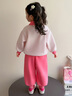 迪士咪魯（DISHIMILU）女童寶寶套裝春裝2026新款春秋休閑1-8歲兒童裝女孩春季小孩衣服 XT878（上衣+褲子）-粉色 110 碼/身高100-110cm（3-4歲） 曬單實(shí)拍圖