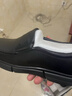 奧康（Aokang）官方春秋季流行商務(wù)休閑皮鞋男士舒適百搭一腳蹬鞋子男黑39碼 曬單實(shí)拍圖