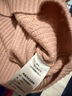 科蒙博卡2025秋冬圓領(lǐng)加厚羊毛衫女寬松針織衫打底毛衣 妃粉 L 曬單實(shí)拍圖