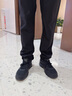 安踏男鞋運動(dòng)鞋男春夏季男士軟底網(wǎng)面透氣跑步鞋休閑鞋皮面防水鞋子男 【熱賣(mài)推薦款春季新款男鞋】黑色 43 （9.5碼） 曬單實(shí)拍圖