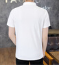 啄木鳥(niǎo)冰絲短袖t恤男2026夏季薄款商務(wù)休閑Polo衫翻領(lǐng)純色半袖男款上衣 白色 XL （推薦130-145斤） 曬單實(shí)拍圖