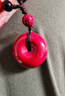 石玥珠寶高含量紫金朱砂平安扣吊墜本命年轉運護身符掛件男女士款禮物中號 曬單實(shí)拍圖