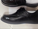百麗質(zhì)感商務(wù)休閑皮鞋男牛皮通勤A(yíng)2323AM6 黑色-系帶 43 曬單實(shí)拍圖