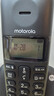 摩托羅拉（Motorola）數字無(wú)繩電話(huà)機 無(wú)線(xiàn)座機 子母機單機 套裝 大屏幕白色背光 清晰免提  辦公家用 T301C(黑色） 曬單實(shí)拍圖