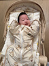 威爾貝魯（WELLBER）新生兒防驚跳睡袋嬰兒0-6個(gè)月包裹式包巾投降式四季包單 小天使L 曬單實(shí)拍圖