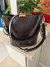 YUYULA牛皮包包女包斜挎水桶包通勤輕奢單肩包生日禮物高級感送女友老婆 曬單實(shí)拍圖