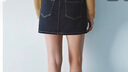 UR2025秋季新款女裝丹寧回潮復古明線(xiàn)牛仔半裙UYY850231 曬單實(shí)拍圖