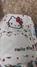 Hello Kittyhellokitty雙肩包大容量可愛(ài)卡通校園百搭款旅行出游通勤學(xué)生書(shū)包 白色KT貓雙肩包【沒(méi)有紅愛(ài)心掛件 曬單實(shí)拍圖