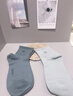 夢(mèng)特嬌襪子男士春夏季100%純棉7A抗菌防臭艾草精油襪休閑透氣運動(dòng)中筒襪 曬單實(shí)拍圖