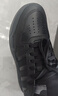 阿迪達斯（adidas）男女鞋板鞋春季皮面防潑水黑色百搭運動(dòng)休閑鞋 碳黑 42 曬單實(shí)拍圖