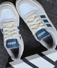 adidas「小鋸齒」D-PAD CLASSIC美高風(fēng)籃球風(fēng)板鞋男女阿迪達斯   白色/遺跡藍/棕色   41 曬單實(shí)拍圖