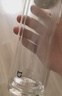 米家玻璃杯 雙層帶茶隔水杯 耐高溫泡茶杯  加厚透明杯子400mL 金屬灰 曬單實(shí)拍圖