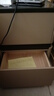 【京喜甄選】實(shí)木床頭柜家用臥室收納柜現代簡(jiǎn)約儲物柜兩抽柜子 卡其色 寬40+深40+高50（cm） 曬單實(shí)拍圖