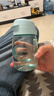 特百惠（Tupperware）嘟嘟企鵝350ML塑料杯夏季兒童可愛(ài)水杯子男女學(xué)生帶提繩 馬卡藍 曬單實(shí)拍圖