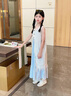 G.duck小黃鴨女童連衣裙夏季新款兒童裙子海邊度假沙灘裙女孩吊帶公主裙 裙子+罩衫 120 120碼建議110-120cm6-7歲 曬單實(shí)拍圖