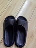 樸西男士四季抗菌室內浴室洗澡防滑居家情侶涼拖女 黑色 40-41 曬單實(shí)拍圖