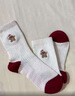 莫代爾【禮盒裝】30%羊毛襪子女秋冬季保暖禮物馬年新年紅襪送人中筒襪 曬單實(shí)拍圖