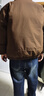 馬克華菲棉服男士秋冬加厚棉襖外套防寒夾克保暖面包棉衣 深咖啡 XL 曬單實(shí)拍圖