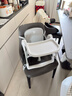 apramo安途美寶寶餐椅兒童餐桌椅可折疊便攜椅子嬰兒餐椅升級款海鹽灰 曬單實(shí)拍圖