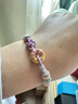周大福SOINLOVE蜜粉金十里紅妝桃花黃金平安扣手鏈手繩可調節VR1601禮物 曬單實(shí)拍圖