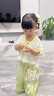 G.DUCK HELLO小黃鴨漢服女童夏款古裝兒童新中式唐裝古風(fēng)三件套古裝女孩褲裝 清芙三件套【不含包包】送小禮品 100 曬單實(shí)拍圖