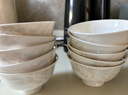 浩雅景德鎮高檔陶瓷碗具套裝陶瓷米飯碗家用雅清4.5英寸高腳碗10個(gè)裝 曬單實(shí)拍圖
