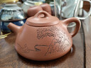 藏壺天下宜興紫砂壺純手工名家刻繪紫砂茶具原礦底槽清家用泡茶壺子冶石瓢 觀(guān)云石瓢 210ml 曬單實(shí)拍圖